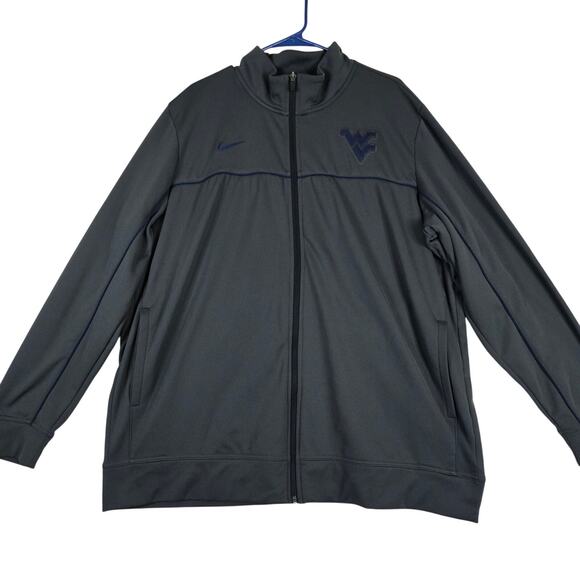 Nike West Virginia Mountaineers Embroidered Athletic Jacket Mens XXL 0817 - Picture 1 of 9